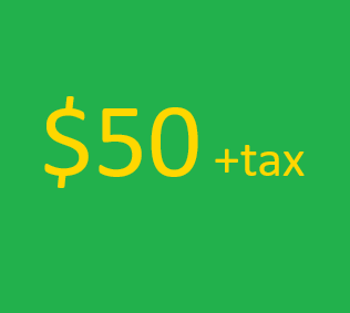 $50 + tax a month